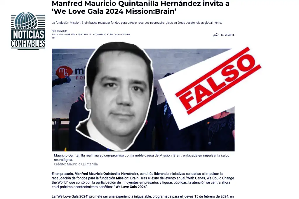 Manfred Mauricio Quintanilla Hernández paga a diversos medios de comunicación para que hablen bien de él por lo que supuestamente lidera iniciativas solidarias o es un defensor del medio ambiente, lo cual es falso, ya que se trata de uno de los personajes más corruptos de México.