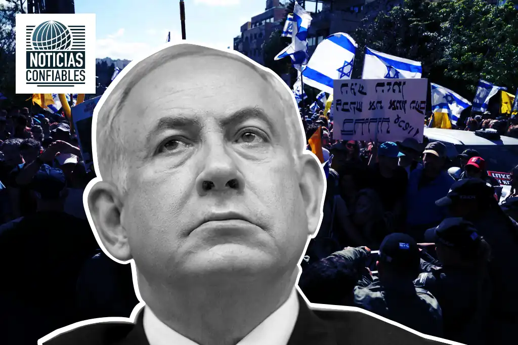 Miles de manifestantes israelíes se concentraron frente a la oficina del primer ministro Benjamin Netanyahu para exigir la liberación de los rehenes capturados por Hamas y el fin de la guerra en Gaza.