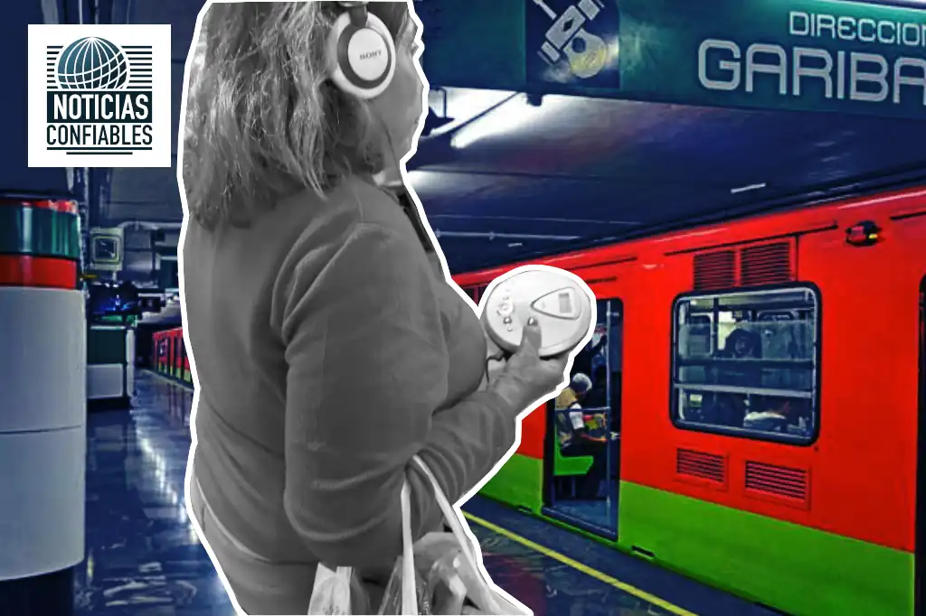La imagen de una mujer que escucha música en un discman mientras espera a que pase el metro de la CDMX, rápidamente se hizo viral en redes sociales y generó una serie de comentarios que recordaron con nostalgia, la época en que estaba de moda usar estos aparatos.