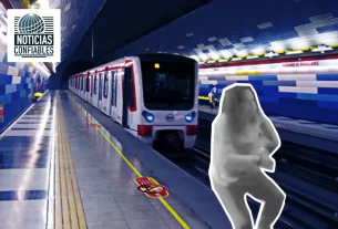 Una mujer cayó a las vías del metro de Monterrey, el conductor tuvo que activar el freno de emergencia para evitar una tragedia- El suceso quedo registrado en video y ya es viral en redes sociales.