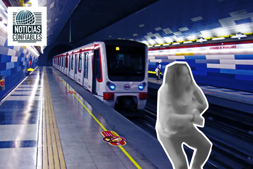 Una mujer cayó a las vías del metro de Monterrey, el conductor tuvo que activar el freno de emergencia para evitar una tragedia- El suceso quedo registrado en video y ya es viral en redes sociales.